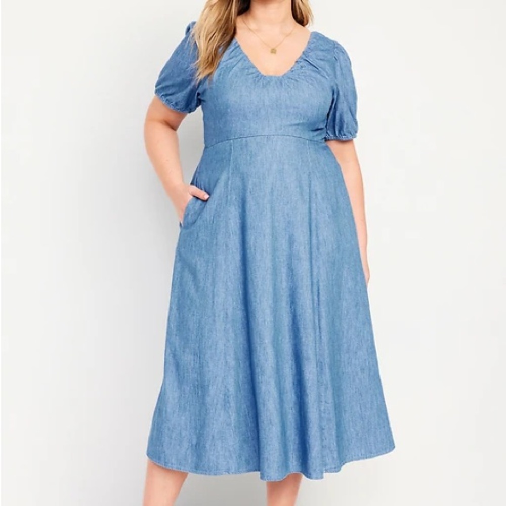 Old Navy Blue Denim Dress